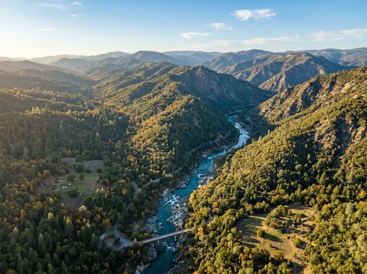 Scenic Yuba River landscape